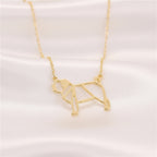 Collar con Colgante de Silueta Canina