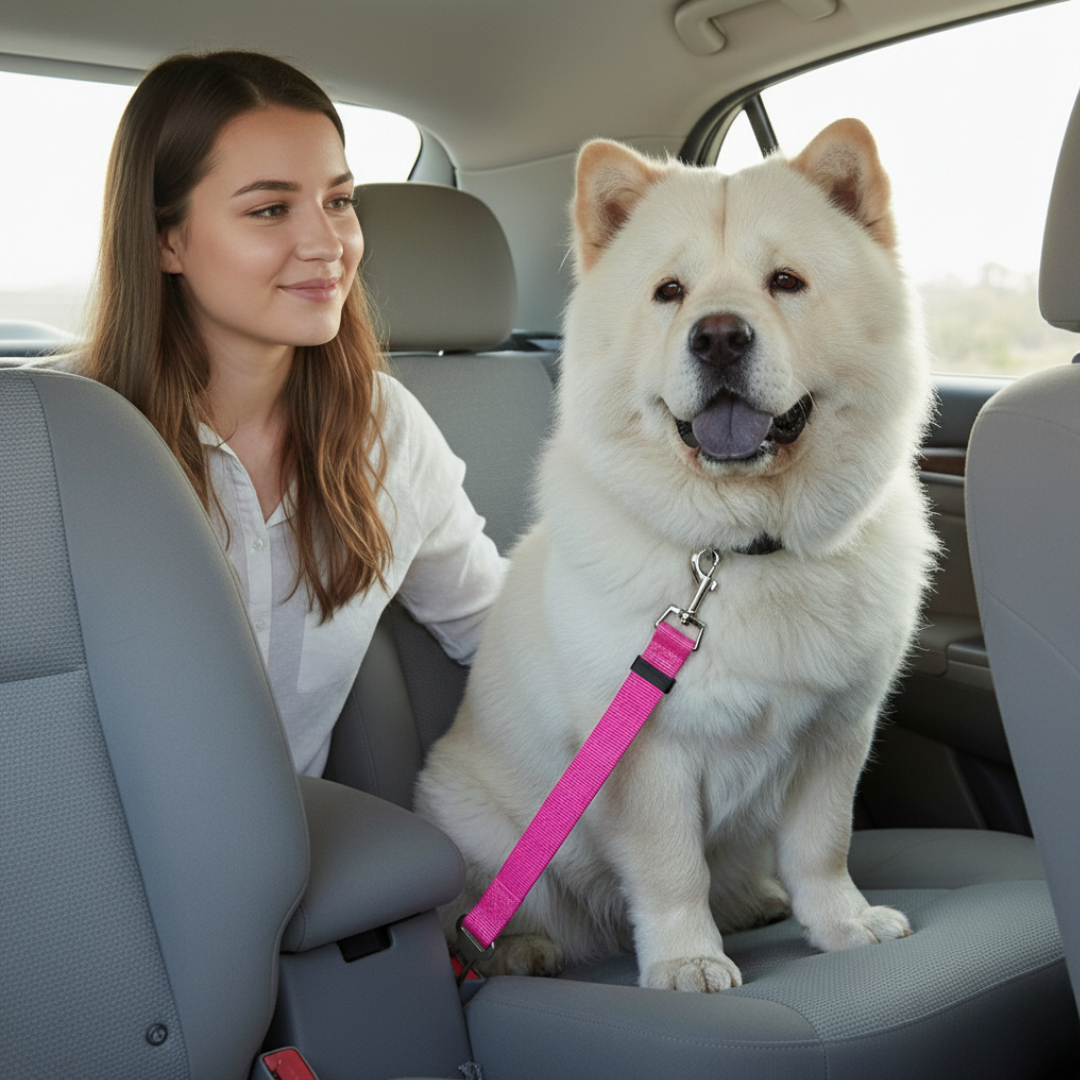 G1 - Cinturón de Seguridad para Perros 🐾 Viajes Seguros y Cómodos-Chow -Chow-Paraiso 