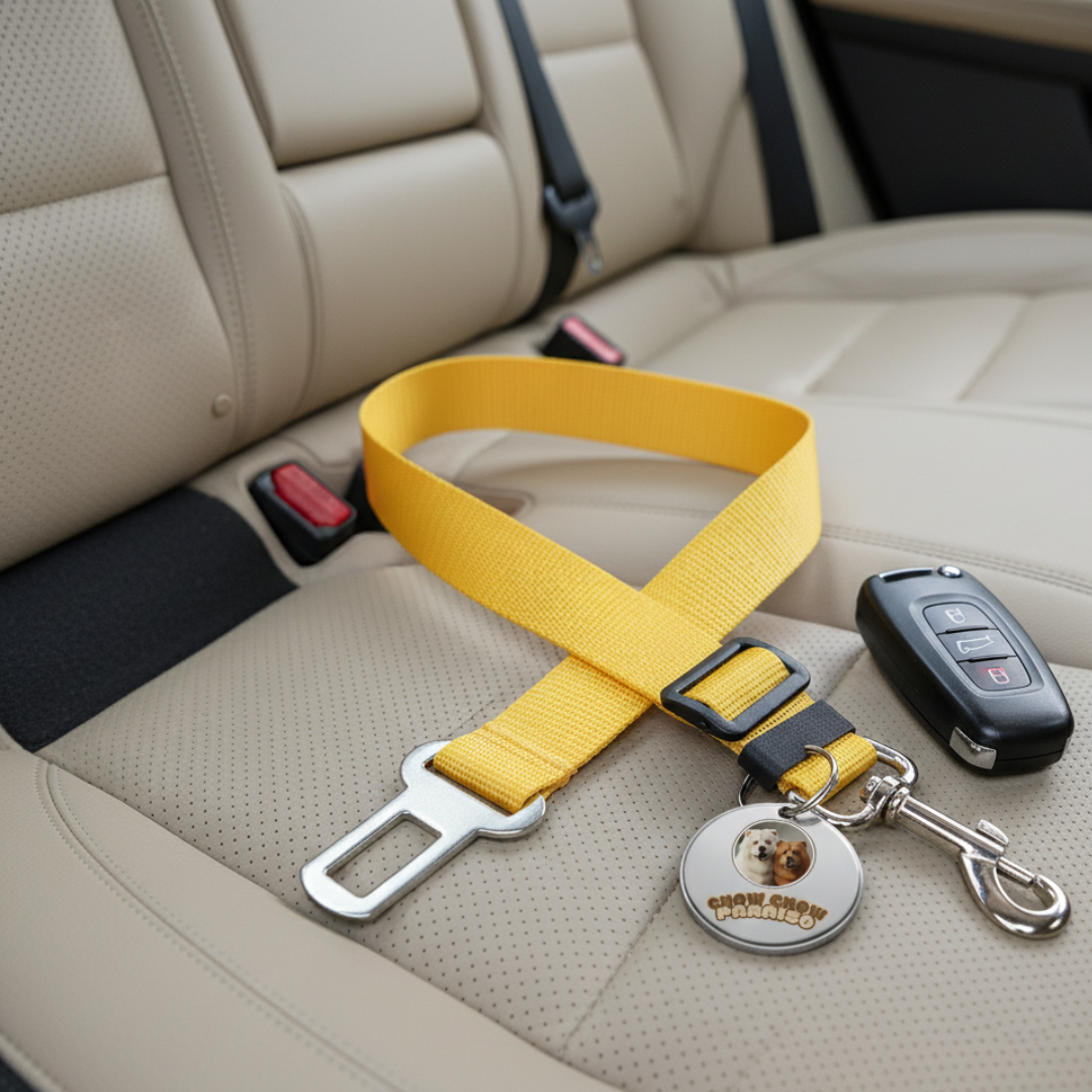 G1 - Cinturón de Seguridad para Perros 🐾 Viajes Seguros y Cómodos-Chow -Chow-Paraiso 