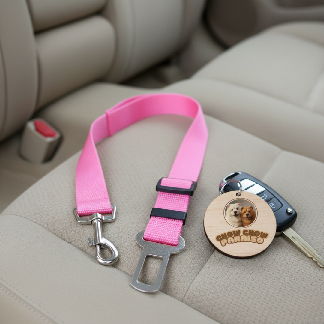G1 - Cinturón de Seguridad para Perros 🐾 Viajes Seguros y Cómodos-Chow -Chow-Paraiso 