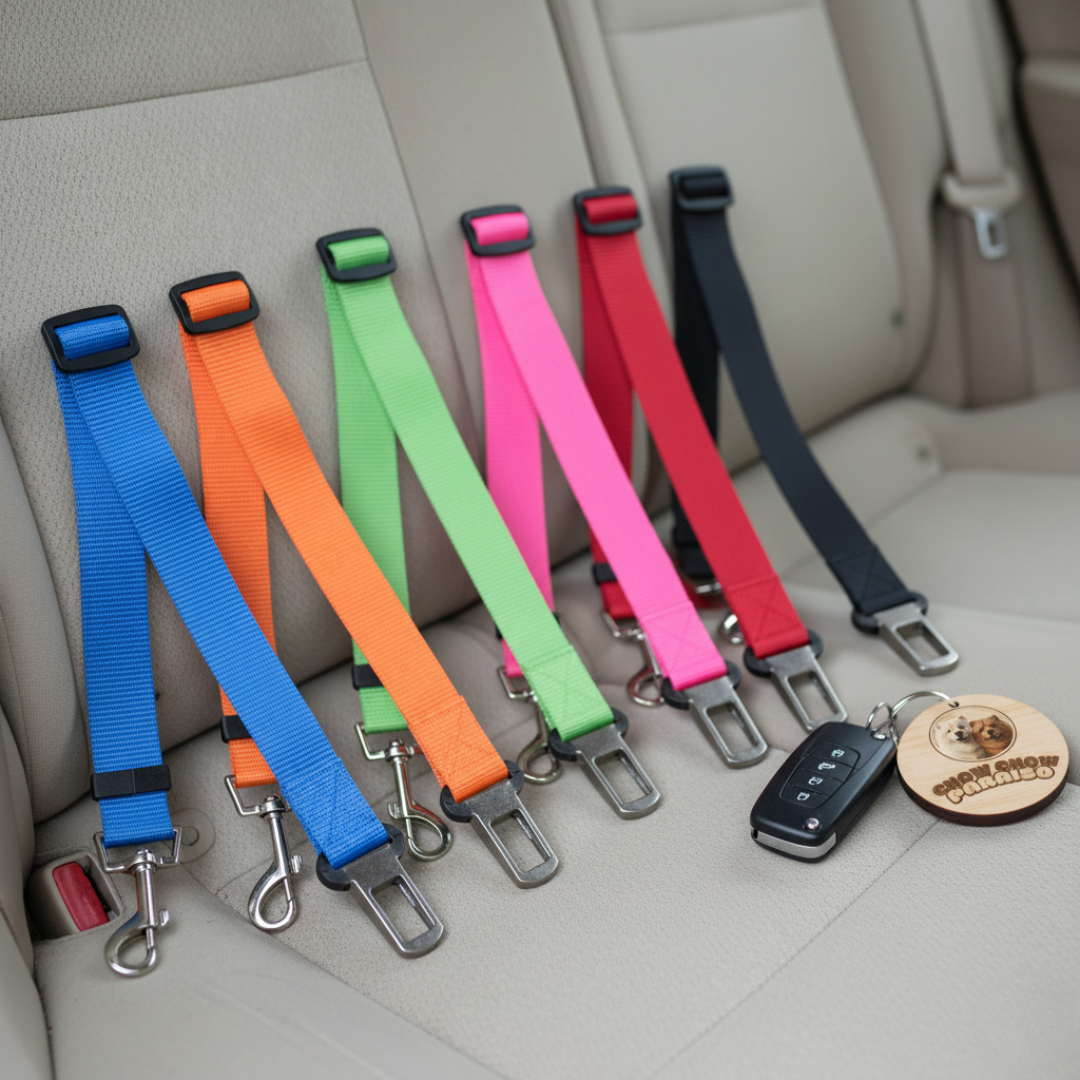 G1 - Cinturón de Seguridad para Perros 🐾 Viajes Seguros y Cómodos-Chow -Chow-Paraiso 