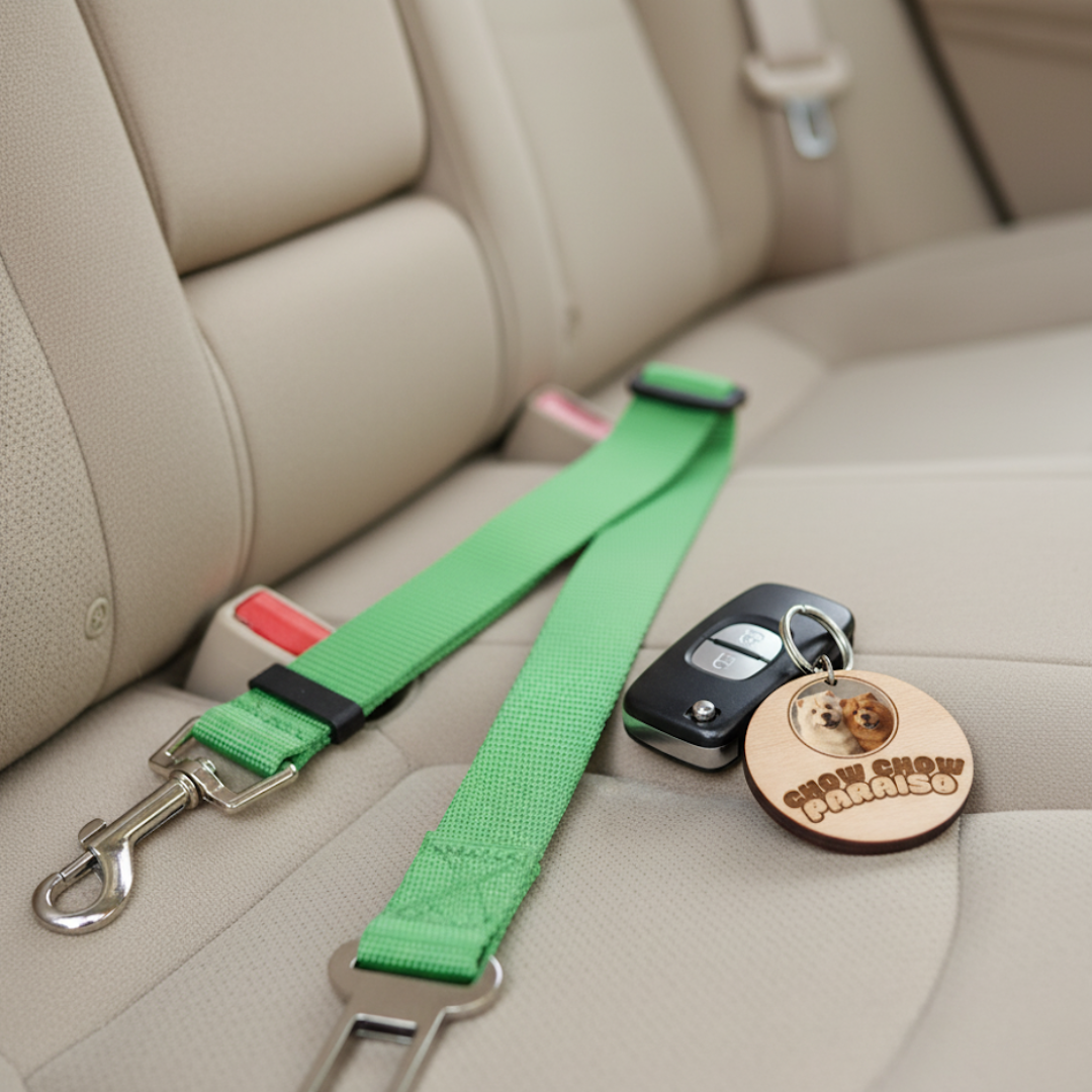 G1 - Cinturón de Seguridad para Perros 🐾 Viajes Seguros y Cómodos-Chow -Chow-Paraiso 