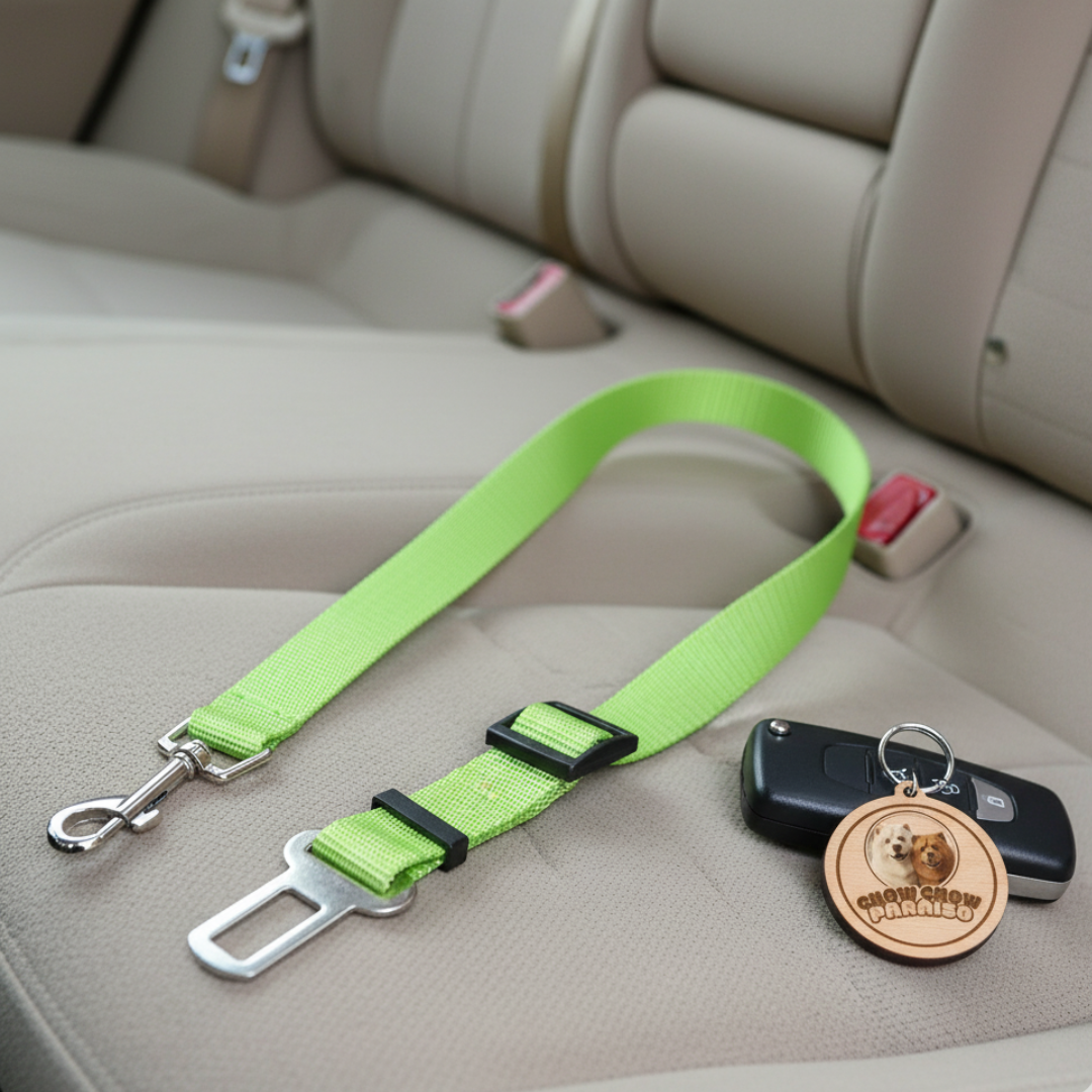 G1 - Cinturón de Seguridad para Perros 🐾 Viajes Seguros y Cómodos-Chow -Chow-Paraiso 