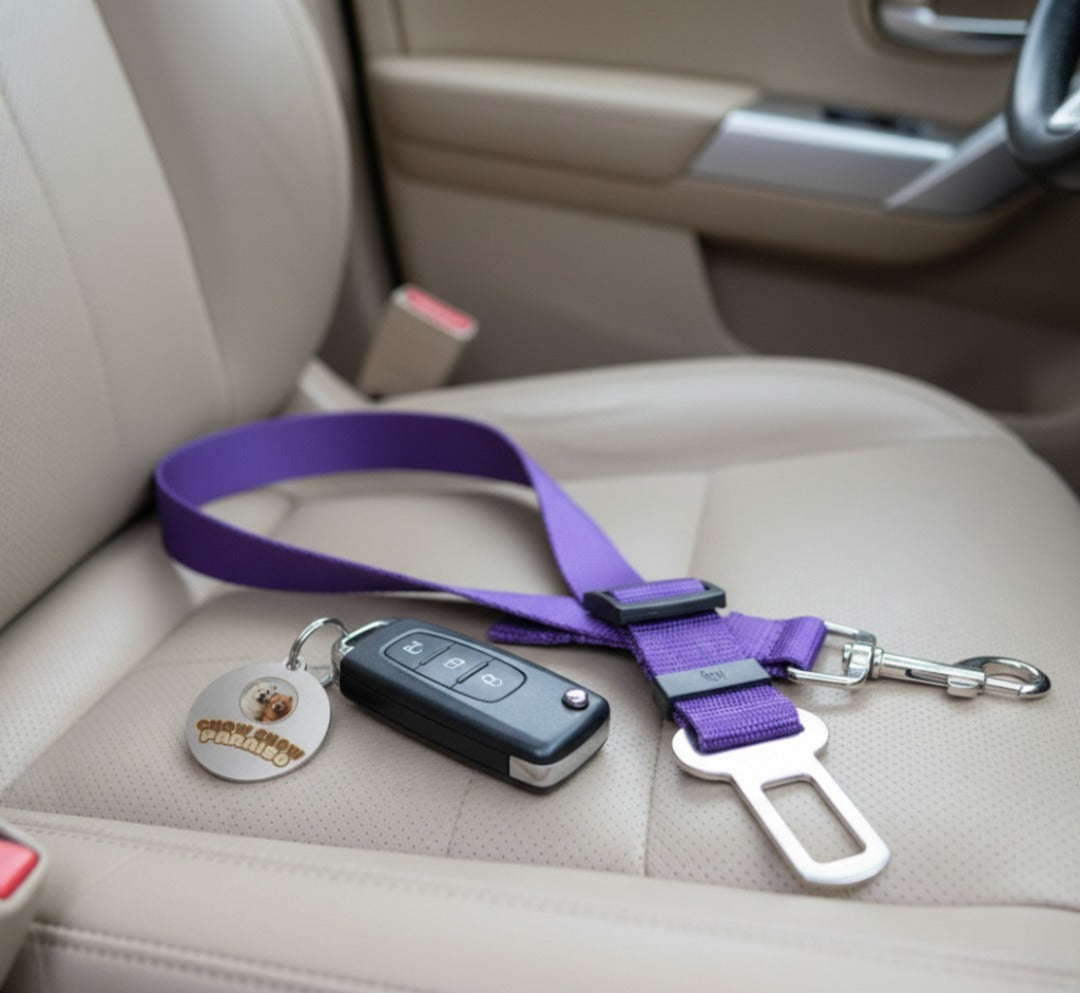 G1 - Cinturón de Seguridad para Perros 🐾 Viajes Seguros y Cómodos-Chow -Chow-Paraiso 