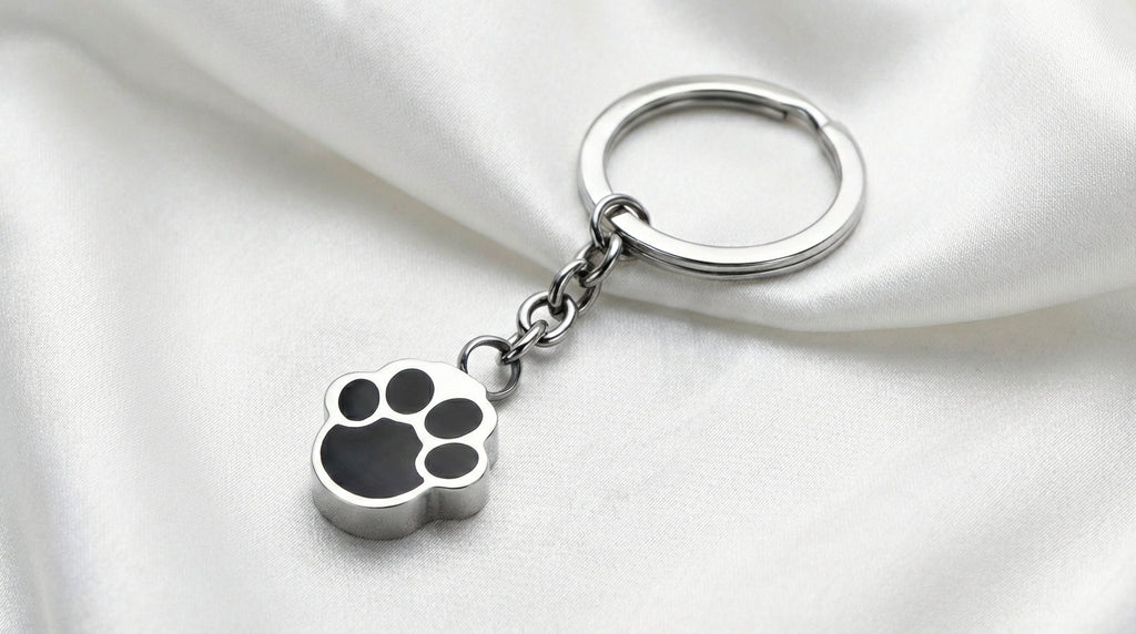 Colgante Conmemorativo de Huella Canina con Urna Integrada