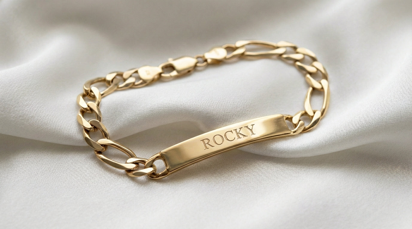 Pulsera Personalizable  en PLATA de ley 925