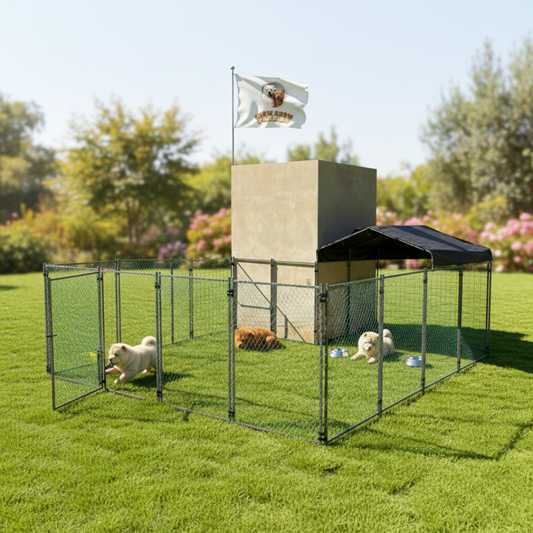 J 1- 🏡🐶 Jaula XXL Chow Chow Paraíso: Refugio Seguro, Resistente y Cómodo para Perros Grandes ✨ Chow Chow paraíso 