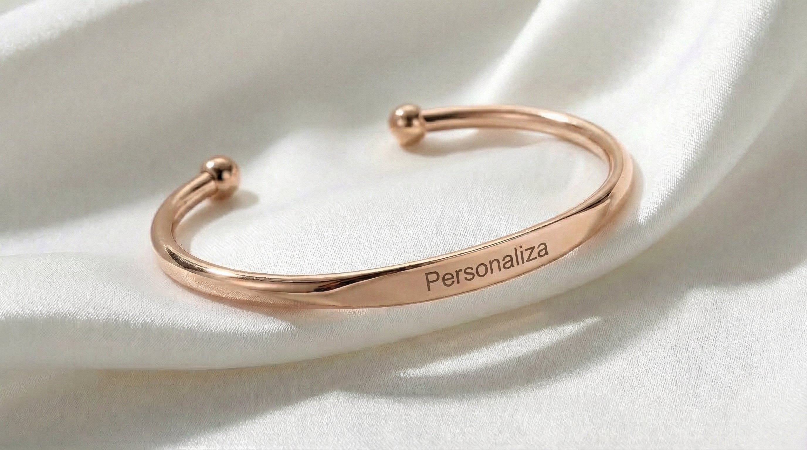 Brazalete de Eslabones Circulares Personalizable