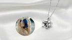 Collar y/o LLavero  de Proyección Personalizado con Huella de Perro y Fotografía