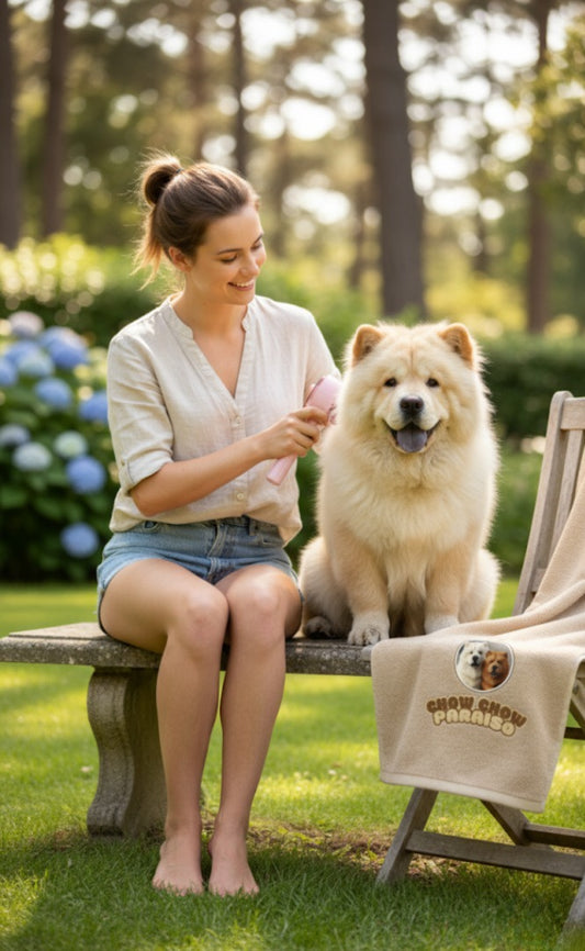 P1 - 💧  Cepillo Spray Autolimpiante para Mascotas 🐾 Pelo Limpio y Piel Saludable-Chow-Chow-paraíso