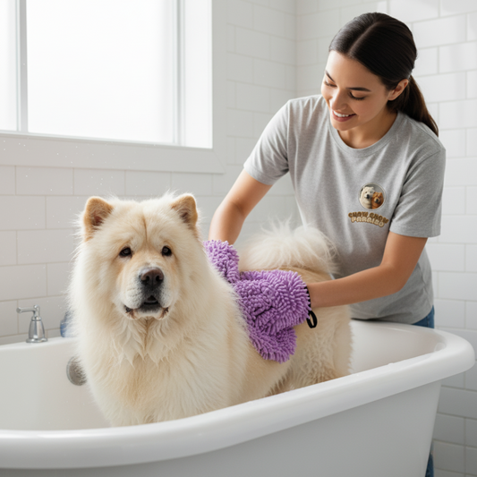 P2 🚿 Toalla superabsorbente para perros  🐕🐈 | Secado rápido y suave microfibra Chow Chow paraíso 