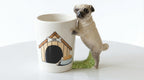 Taza Cerámica 3D con Figura de Bulldog y Carlino