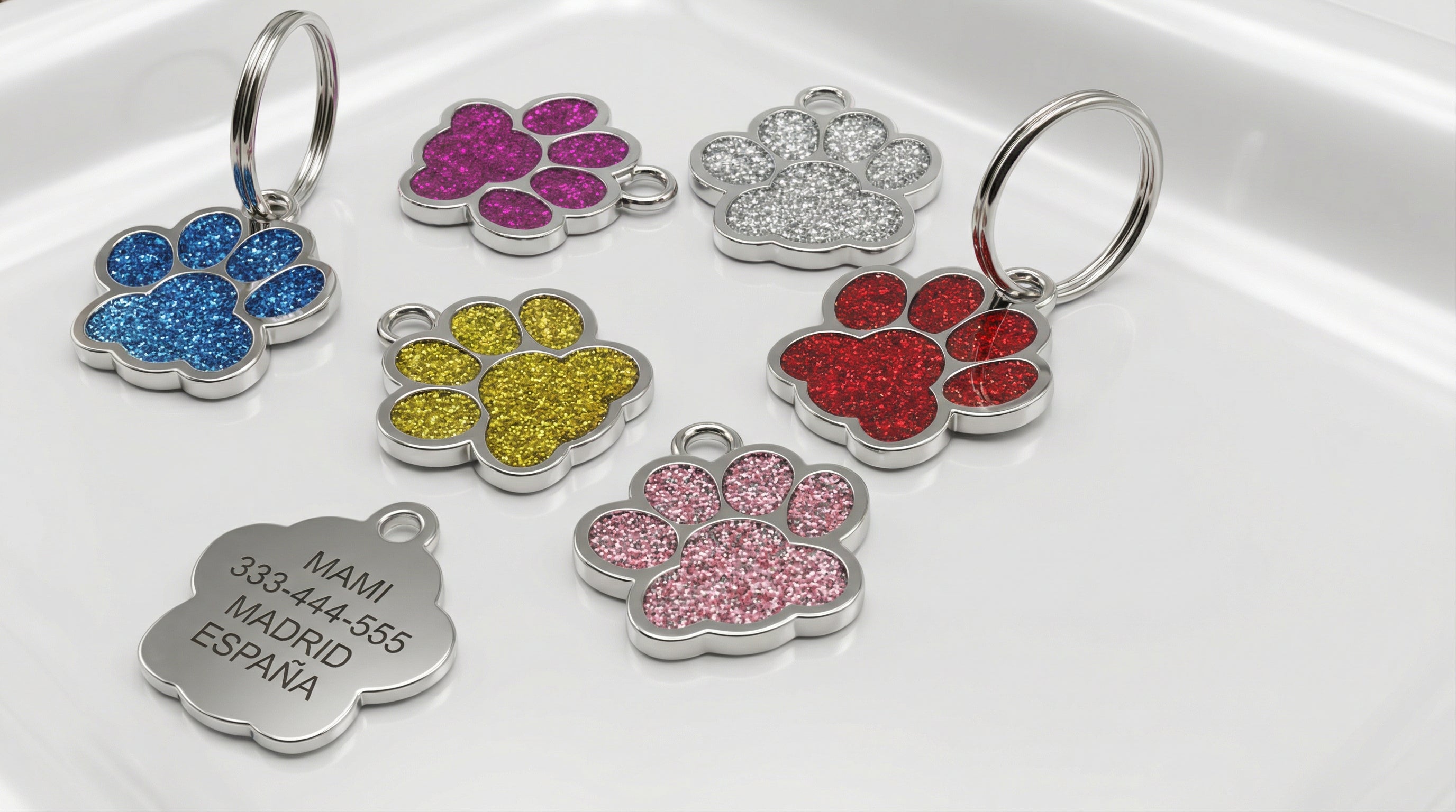 Placa de Identificación Personalizada "Huella de Seguridad"