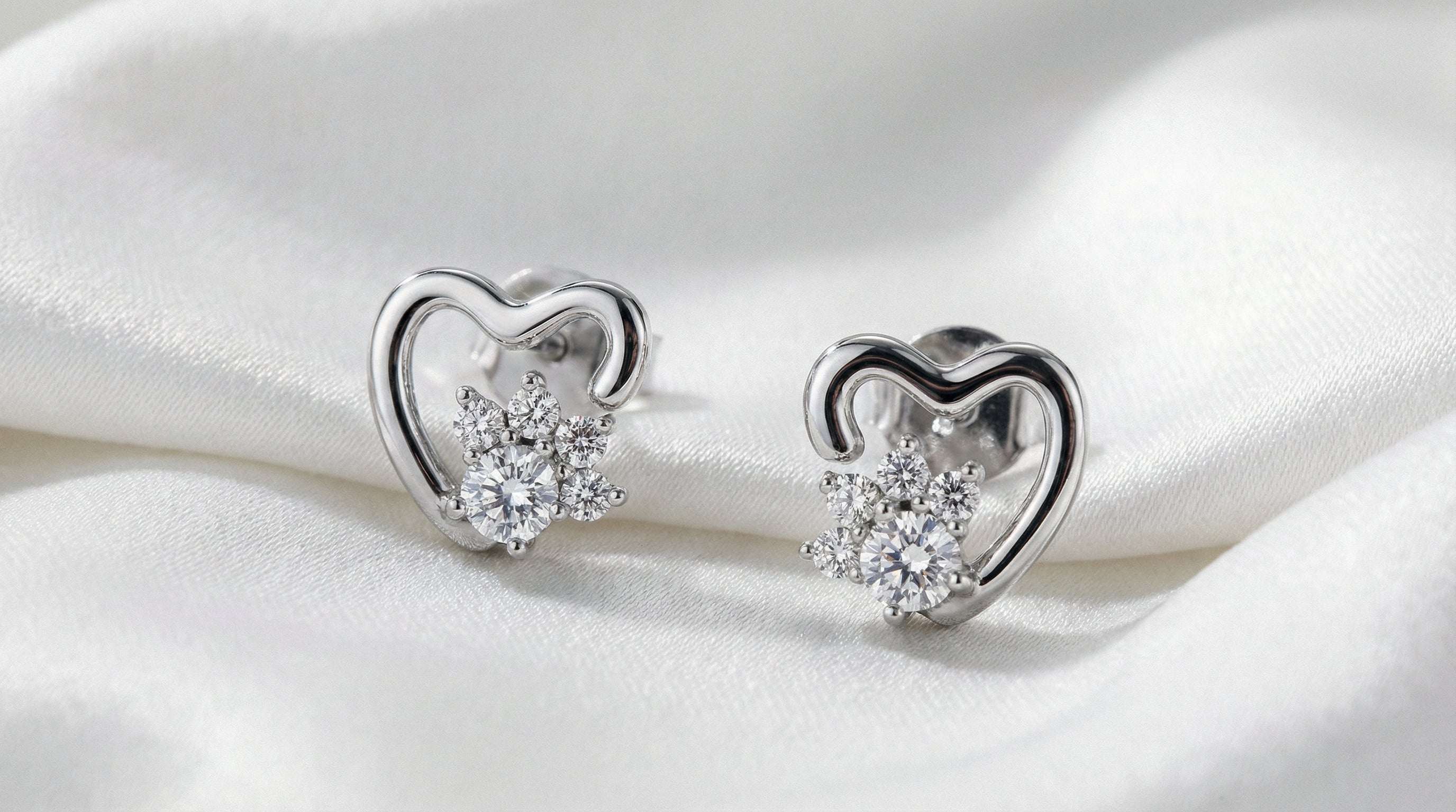 Pendientes de Plata de Ley S925 "Huella de Amor"