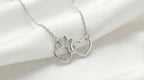 Collar Latido de Huella y Corazón