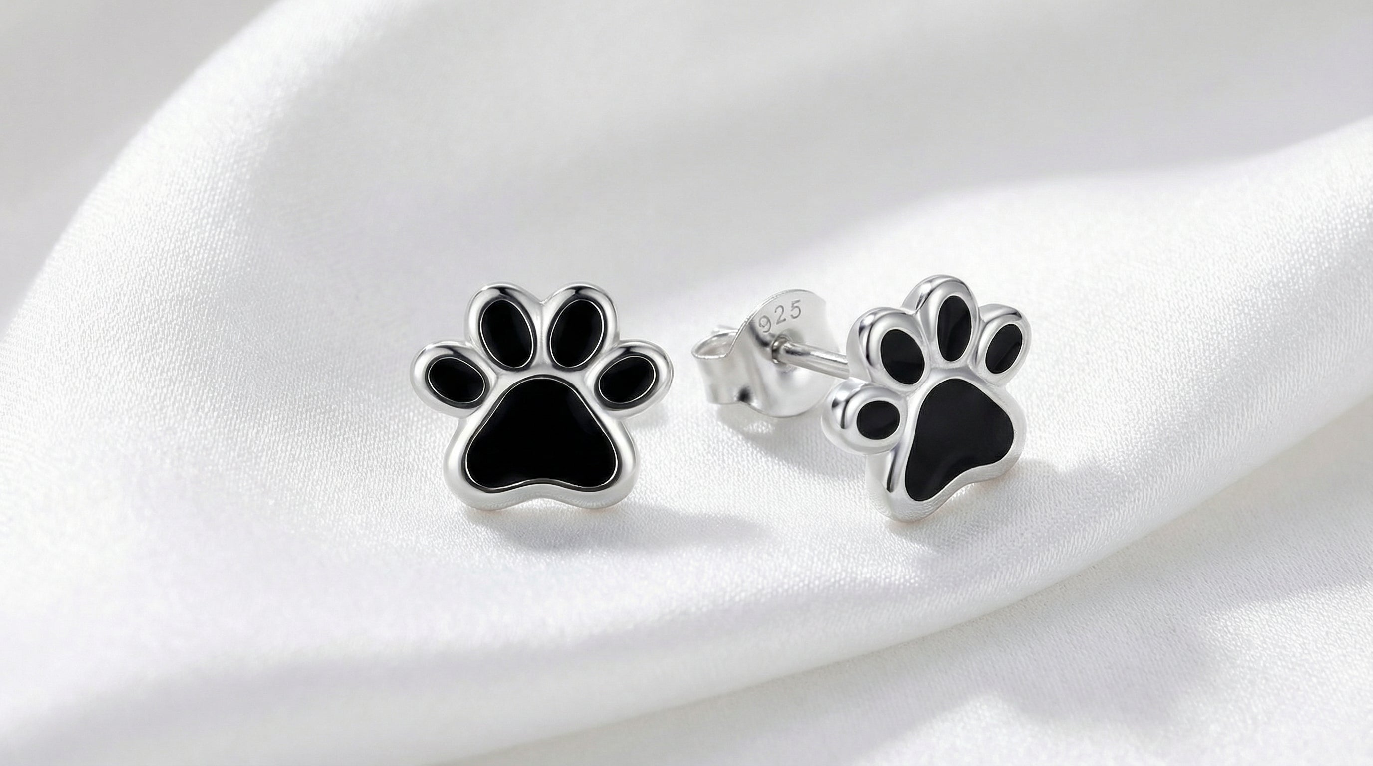 Pendientes de Huella en Plata de Ley 925