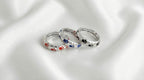 Anillo Sentimiento Canino con Huellas y Cristales