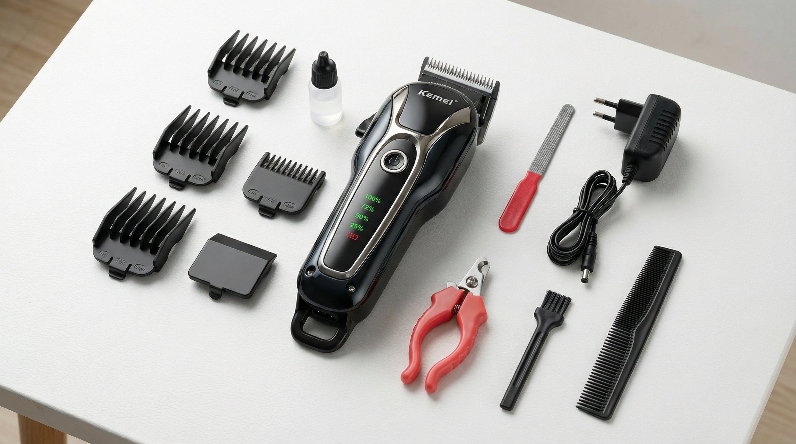 Máquina de Peluquería Profesional Recargable para Humanos y Perros