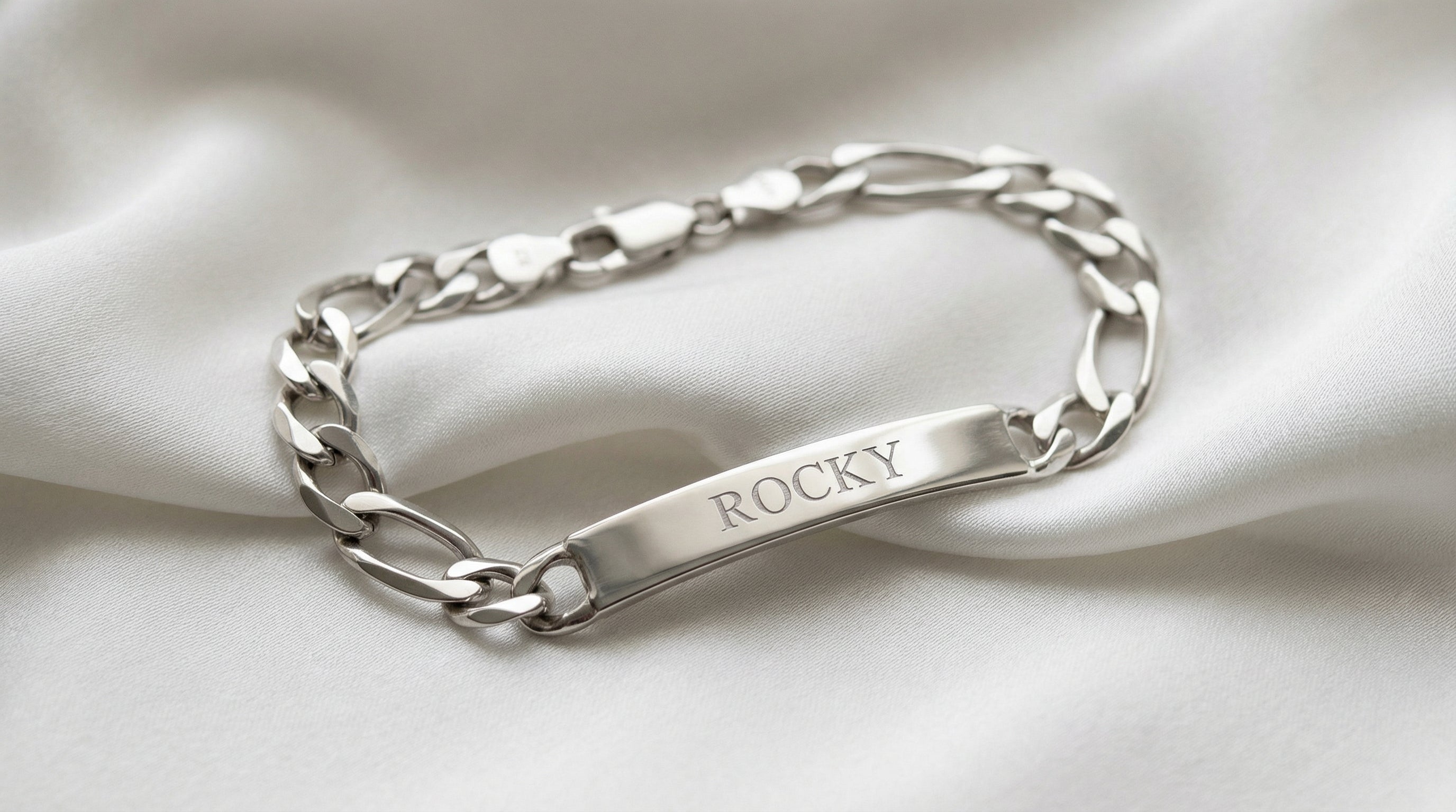 Pulsera Personalizable  en PLATA de ley 925