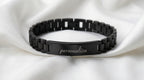 Brazalete de Acero "Correa de Reloj" Personalizado con Grabado Curvo
