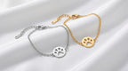 Pulsera de Cadena Fina con Huella Calada