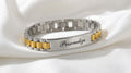 Brazalete de Acero "Correa de Reloj" Personalizado con Grabado Curvo