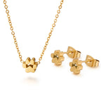 Conjunto de Joyas "Huella de Amor" en Acero Inoxidable