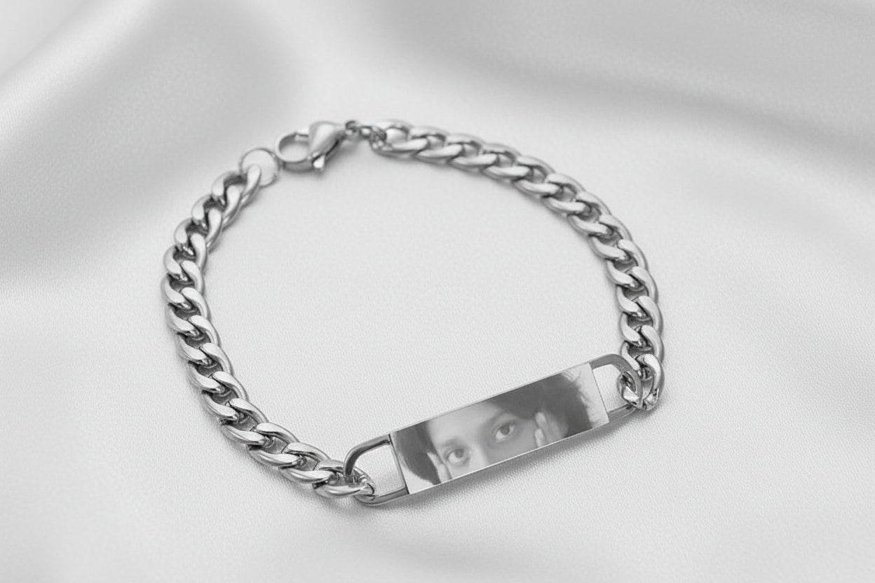 Pulsera  Personalizada con Grabado Láser de los Ojos de tu Perro