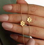 Pulsera Personalizada de Huellas y Nombres en Acero Inoxidable
