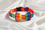 Collar con Pajarita "Arcoíris Vibrante" para Perros