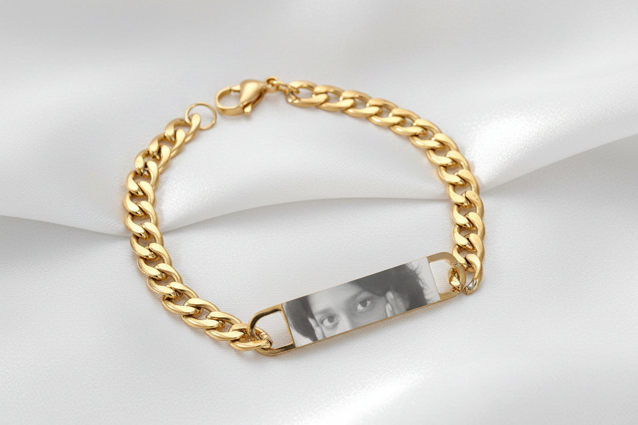 Pulsera  Personalizada con Grabado Láser de los Ojos de tu Perro
