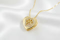 Collar Corazón "Huella de Amor" con Circonitas