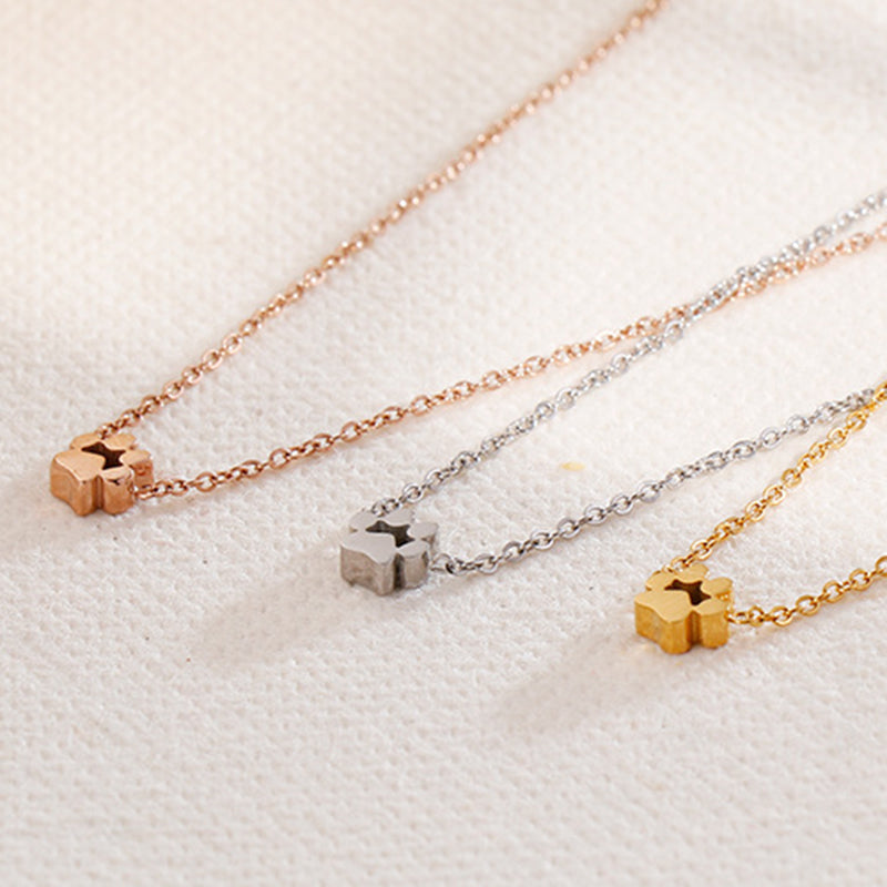 Conjunto de Joyas "Huella de Amor" en Acero Inoxidable
