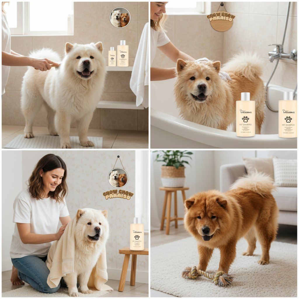 Shampoo suave hidratante para mascotas con aloe vera para brillo natural