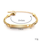 Brazalete "Corazón Fiel" en Acero - Personalizable