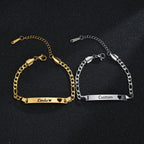 Brazalete "Corazón Fiel" en Acero - Personalizable