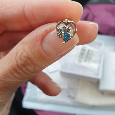 Pendientes de Plata de Ley S925 "Huella de Amor"