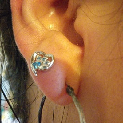 Pendientes de Plata de Ley S925 "Huella de Amor"