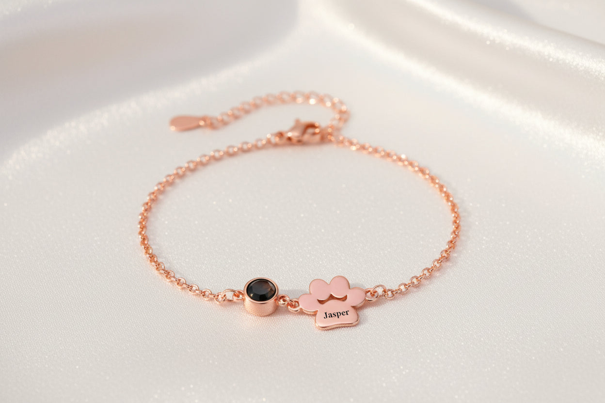 Pulsera Personalizada de Acero con FOTO y Nombre de tu Perro
