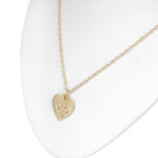 Collar corazon y huella