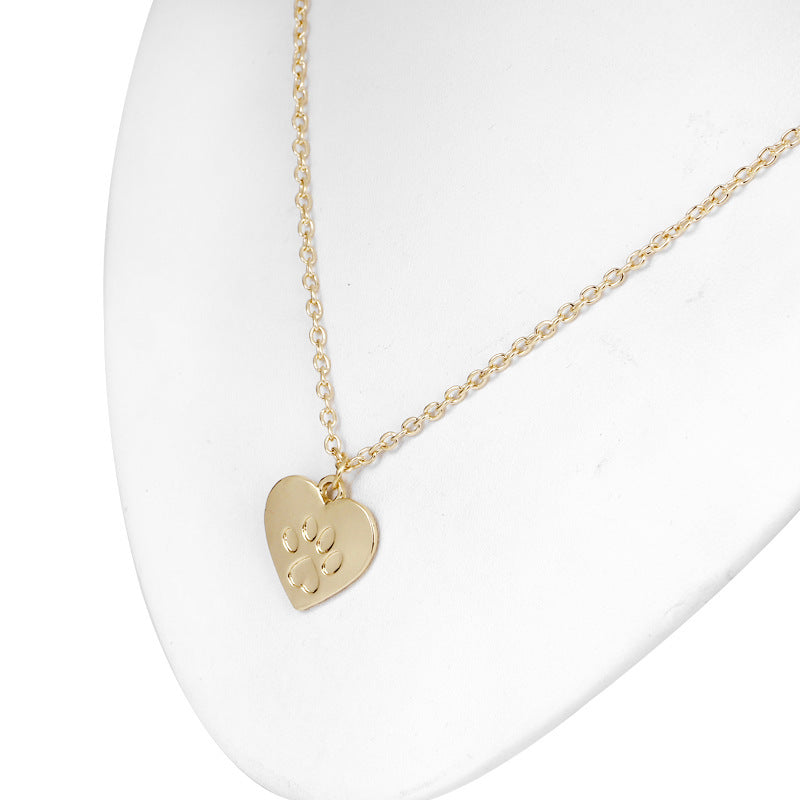 Collar corazon y huella