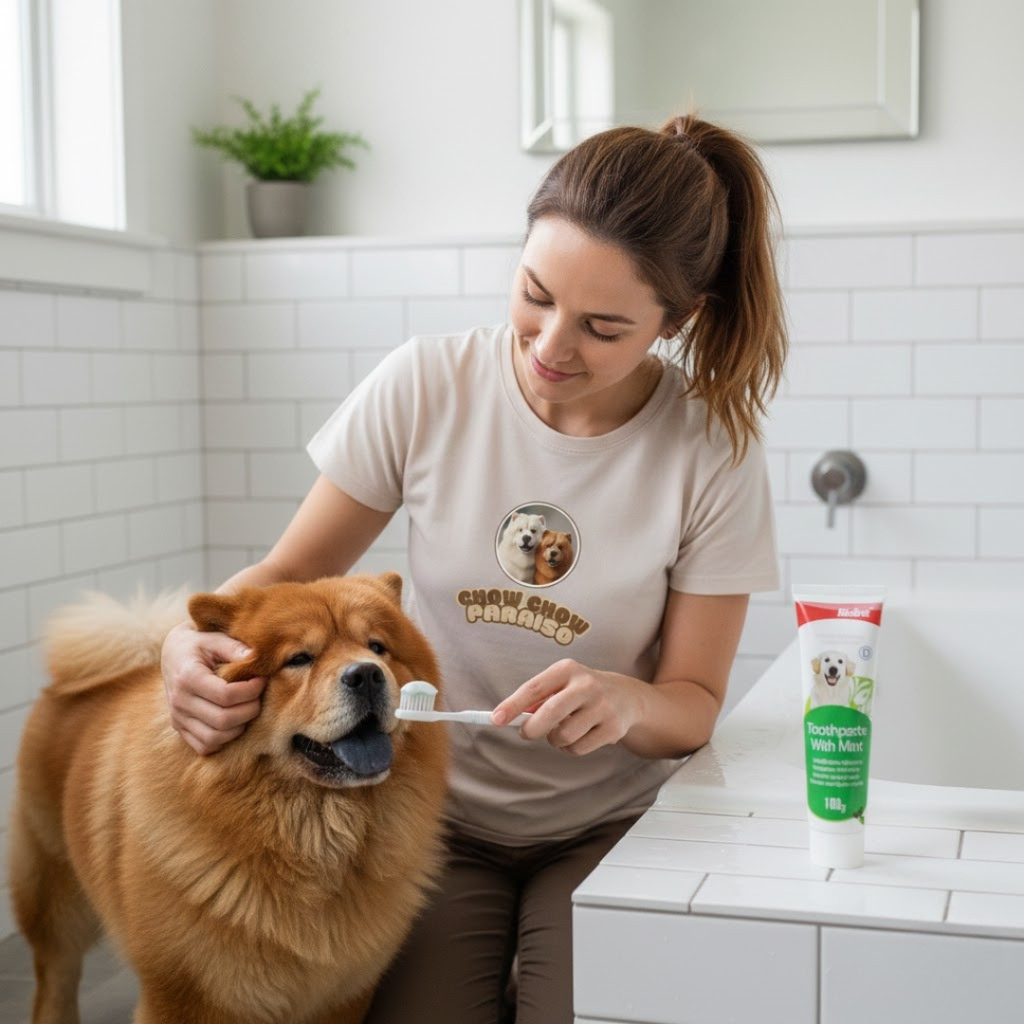 Dentífrico natural para perros Bioline para higiene bucal diaria