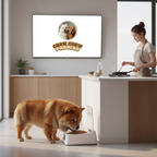 Comedero automático sellado para perros con sistema de conservación del alimento