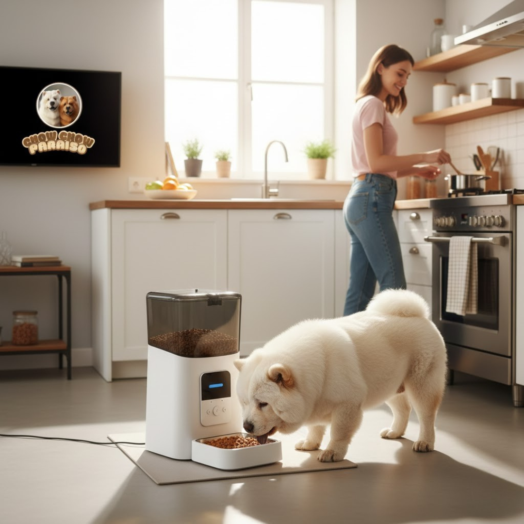 Comedero automático desmontable para perros de fácil limpieza