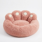 Cama tipo sofá acolchada para perros con forro de felpa