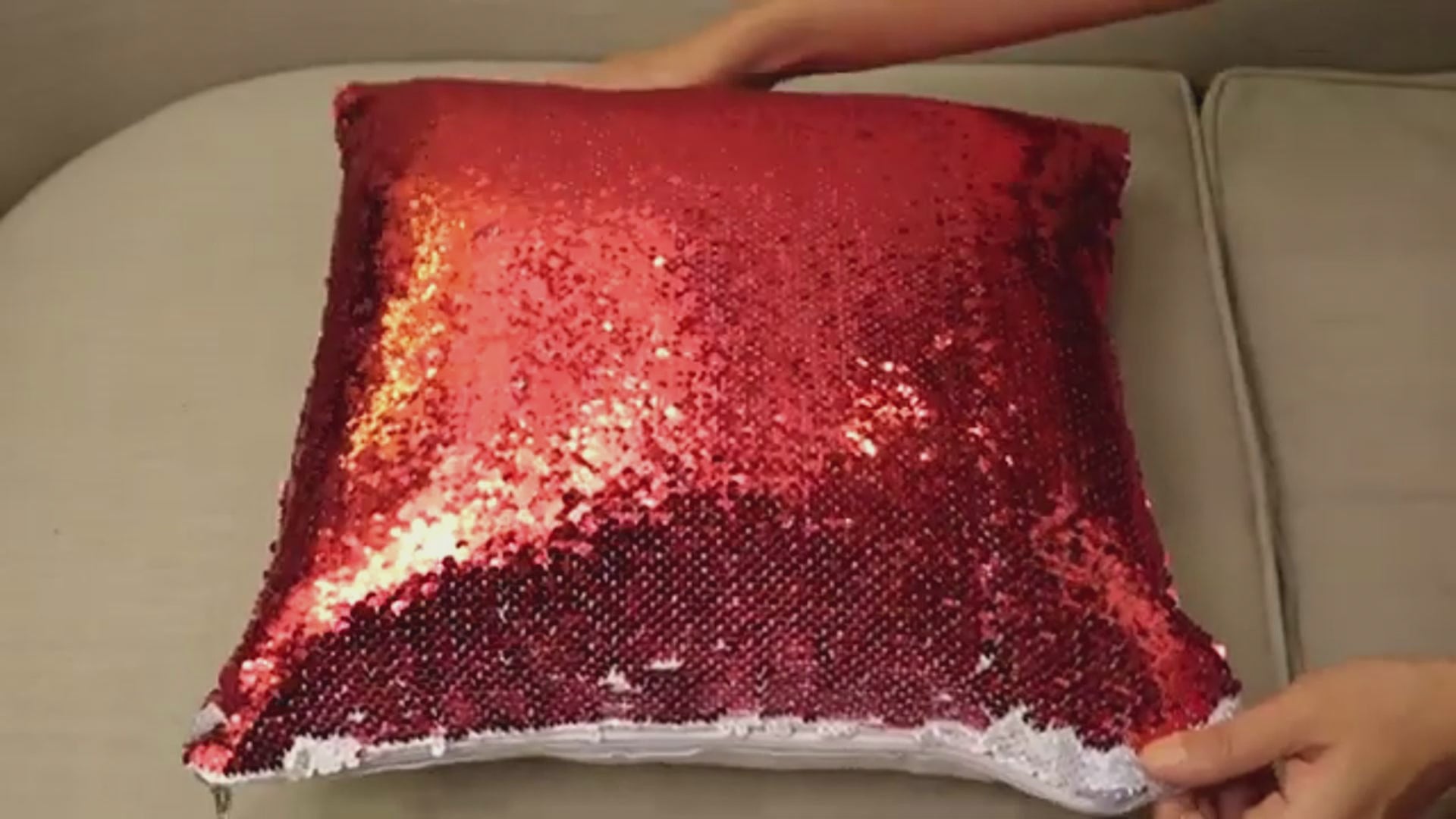 Cojín de Lentejuelas Mágico "Recuerdo Brillante" - Personalizable