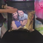 Cojín de Lentejuelas Mágico "Recuerdo Brillante" - Personalizable