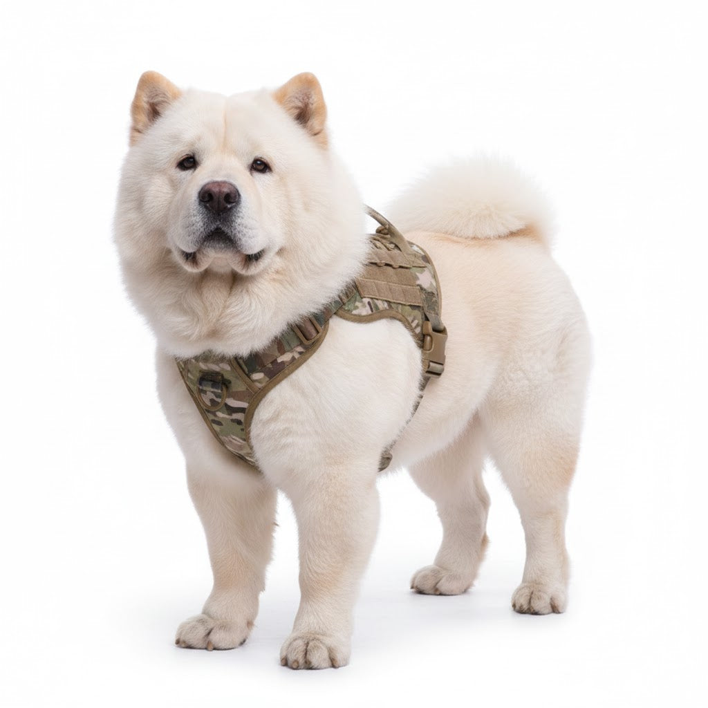 Chaleco táctico ajustable para perros medianos y grandes de nylon resistente