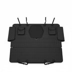 Funda impermeable para asientos de coche con ventana y bolsillos para mascotas