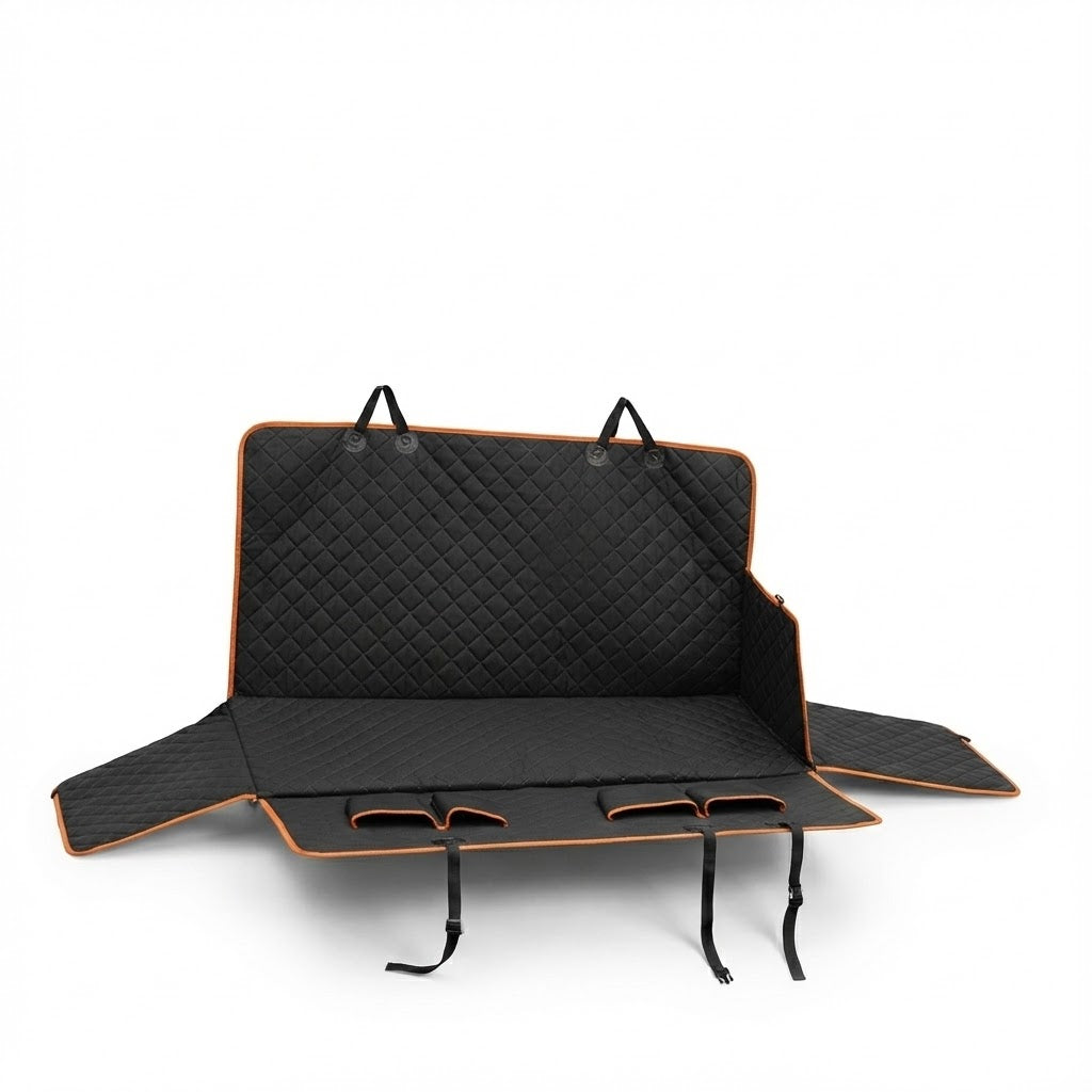 Alfombrilla protectora de asientos para coche para perros con bolsillos